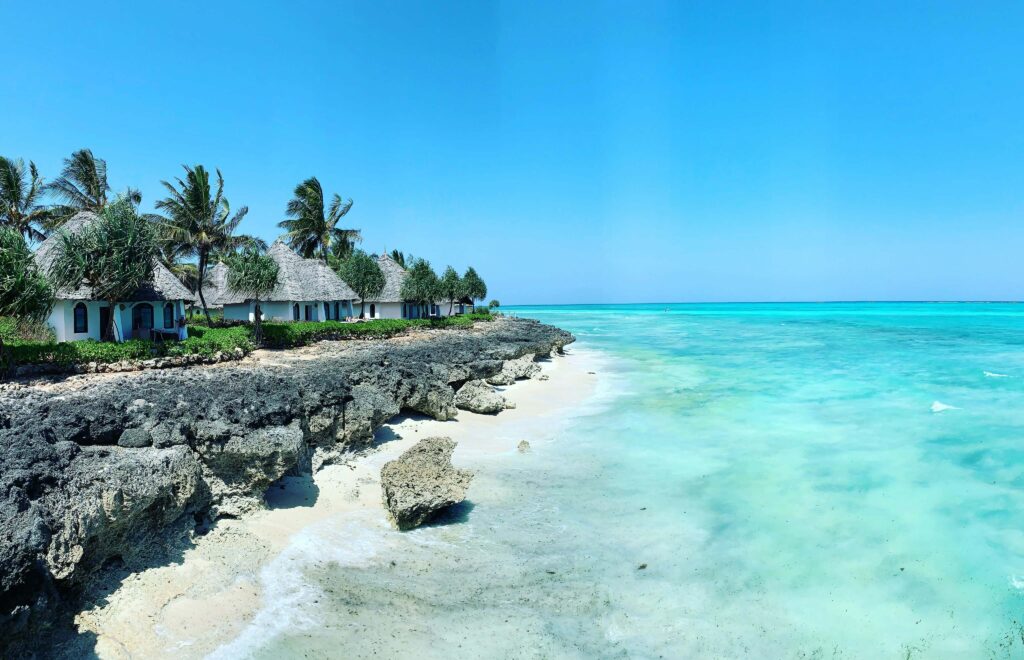 Beautiful white sandy beaches of Zanzibar. one of the best countries to visit in africa 2025