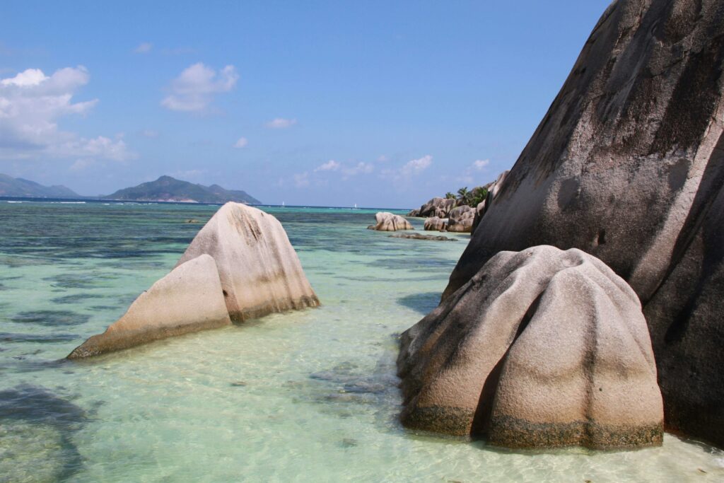 The stunning Anse Source d’Argent beach in the Seychelles, renowned for its pristine sands and crystal-clear waters. A must see countries in africa 2025